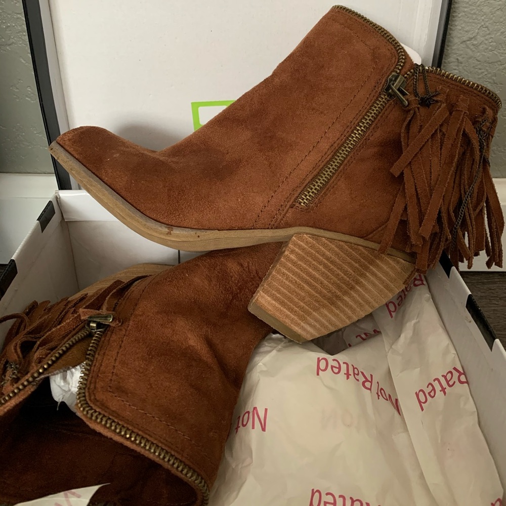 Not Rated Flippin Fringe bootie